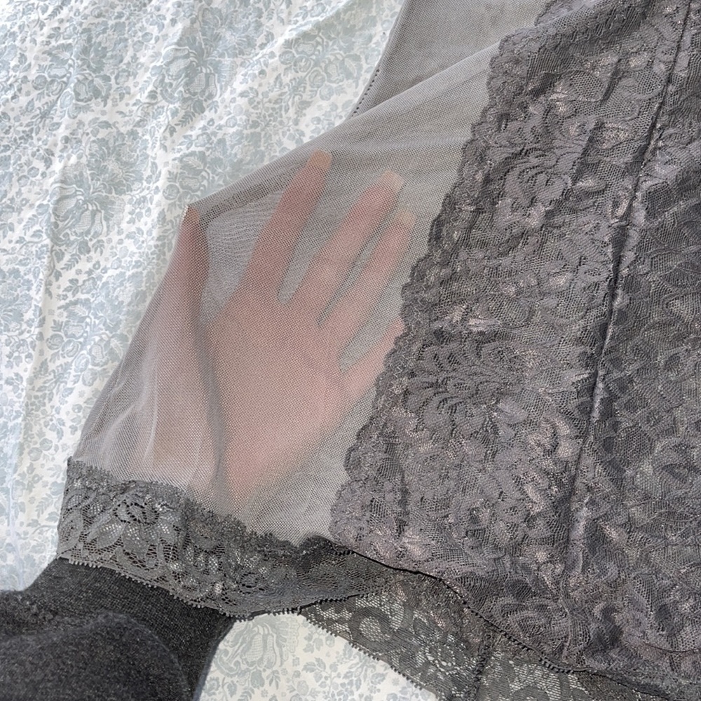 Native Intimates Gray Slip Push Up Bra - image 3